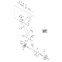 Back Support for Husqvarna DS 250