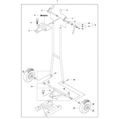 Back Support for Husqvarna DS 50