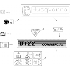 Decals for Husqvarna DT22