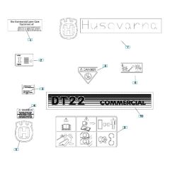 Decals for Husqvarna DT22B5FA
