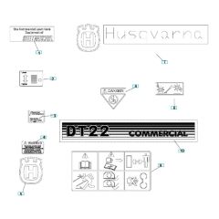 Husqvarna DT22H5FA Decals
