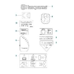 Husqvarna DT22HNR Decals