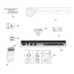Husqvarna DT22NEFA Decals
