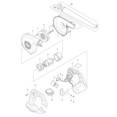 Makita DUB143 Blower Assembly