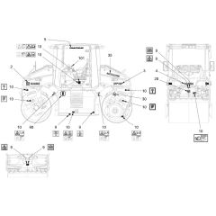 Decals for Hamm DV+ 70i Roller