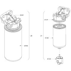 Fuel Filter Assembly for Hamm