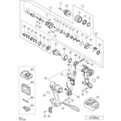 Main Assembly for Hikoki DV18DSL
