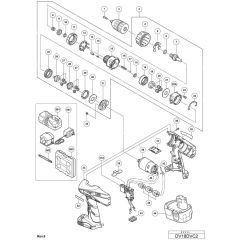 Main Assembly for Hikoki DV18DVC2