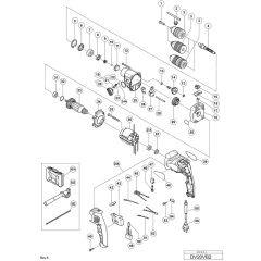 Hikoki DV20VB2 Main Assembly