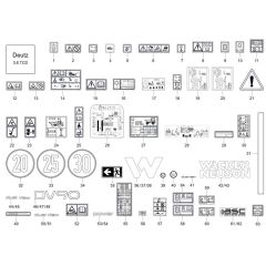 Decals for Wacker DV90-2 Dumper