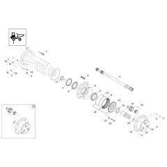 Axle Case & Wheel Hub Assembly
