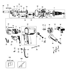 DeWalt DW134 Mixer Assembly