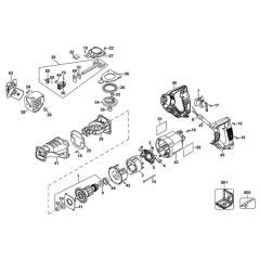 DeWalt DW304PK Main Assembly