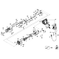 Main Assembly for DeWalt DW311