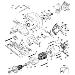 Main Assembly for DeWalt DW352