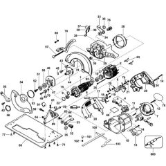 Main Assembly for DeWalt DW389