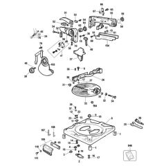 DeWalt DW710 Mitre Saw Assembly