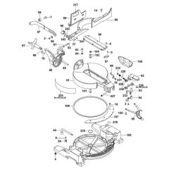 Base Assembly for DeWalt DW713