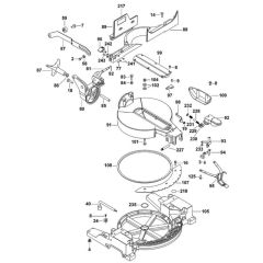 Base Assembly for DeWalt DW713XPS