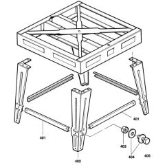 Leg Assembly for DeWalt DW721
