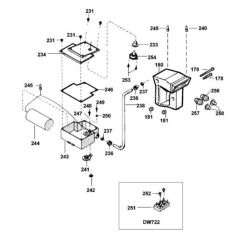 DeWalt DW721 Housing Assembly