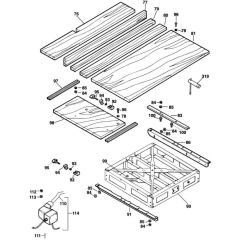 Base Assembly for DeWalt DW725
