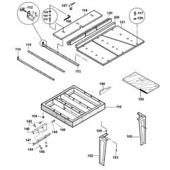 Base Assembly for DeWalt DW729