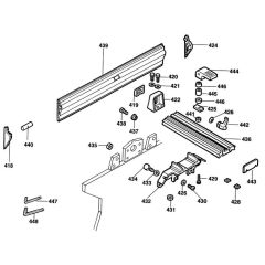 Fence Assembly for DeWalt DW733S
