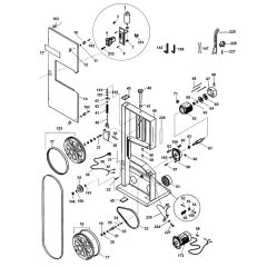 DeWalt DW876 Bandsaw Assembly