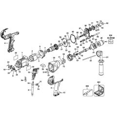 Main Assembly for DeWalt Drill