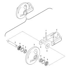 Front Idler Assembly for BobCat E08