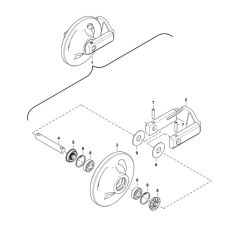 Front Idler Assembly for BobCat E10