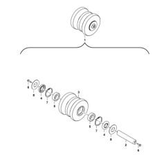 Tracks Roller Assembly for E10