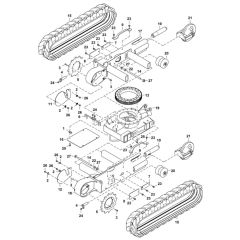 Undercarriage for BobCat E10