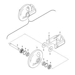 Front Idler Assembly for E10Z