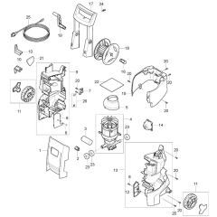 Nilfisk E120.1-8 PAD XTRA Assembly