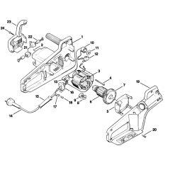 Electric Motor Assembly for Stihl E14