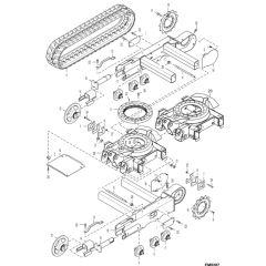 Undercarriage Assembly for BobCat E14