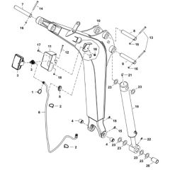 Boom Assembly for BobCat E17Z