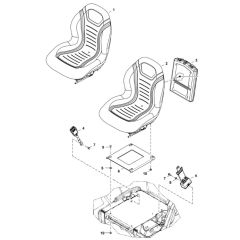 Vinyl Seat for BobCat E17Z