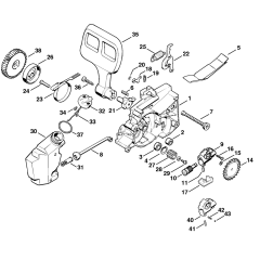 Oil Pump & Chain Brake Assembly