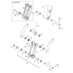 Bucket Link Assembly for BobCat E25
