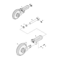 Track Tensioner & Idler for BobCat E25