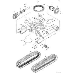 Undercarriage for BobCat E26