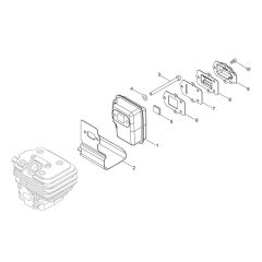 Muffler for Shindaiwa EB250