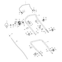 Makita ELM4610 Handle Assembly