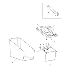 Grass Catcher for Makita ELM4610