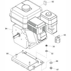 Engine Assembly for Floor Saw
