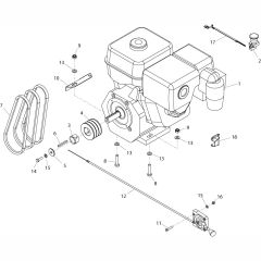 Engine Assembly for Floor Saw