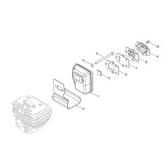 Muffler for ECHO ES-250ES